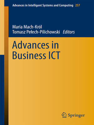 cover image of Advances in Business ICT